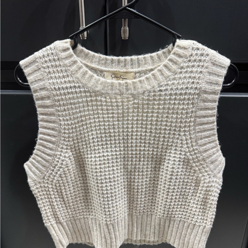 Jessica Simpson Cream Knit Top